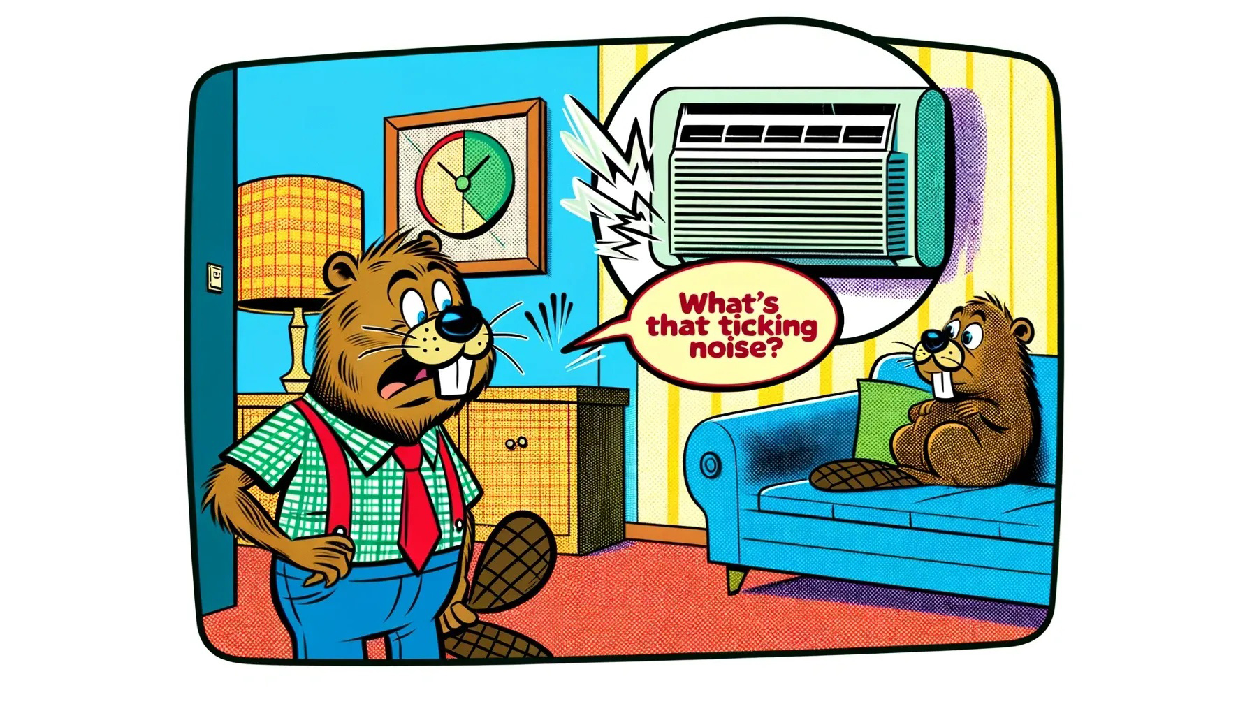 Beavers upset about an AC ticking noise