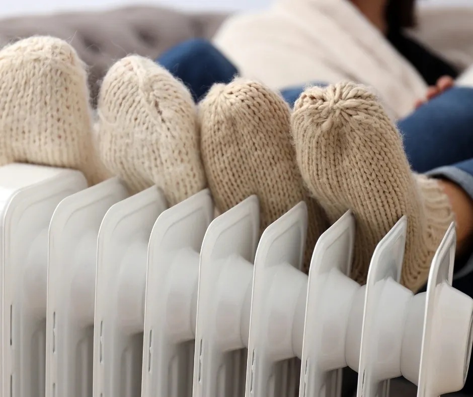 Socks on a radiator