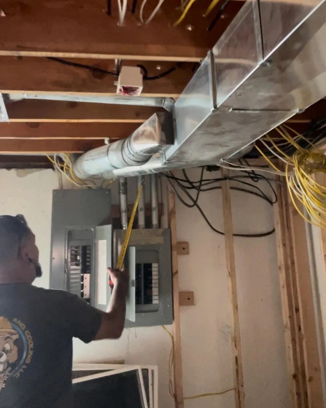 Beaver Services tech performing maintenance