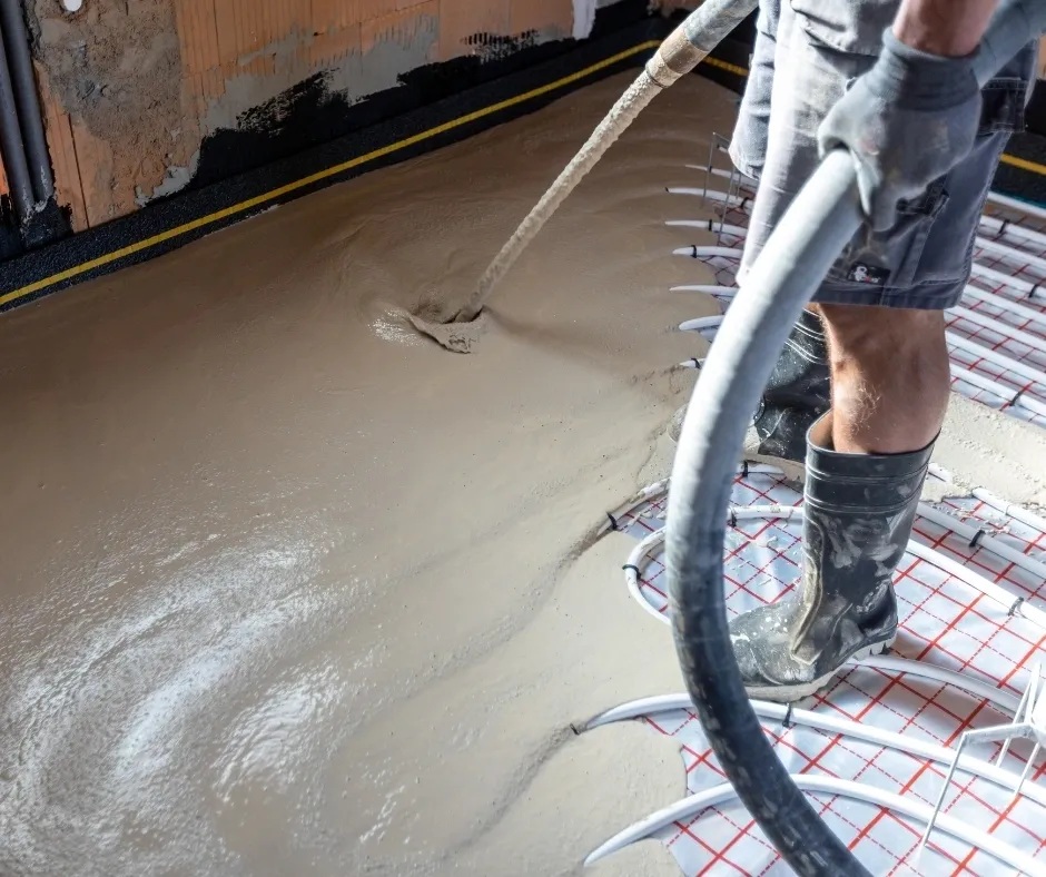 Radiant heat installation