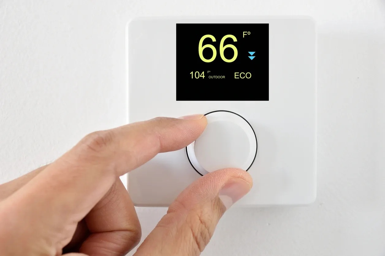 Adjusting a thermostat
